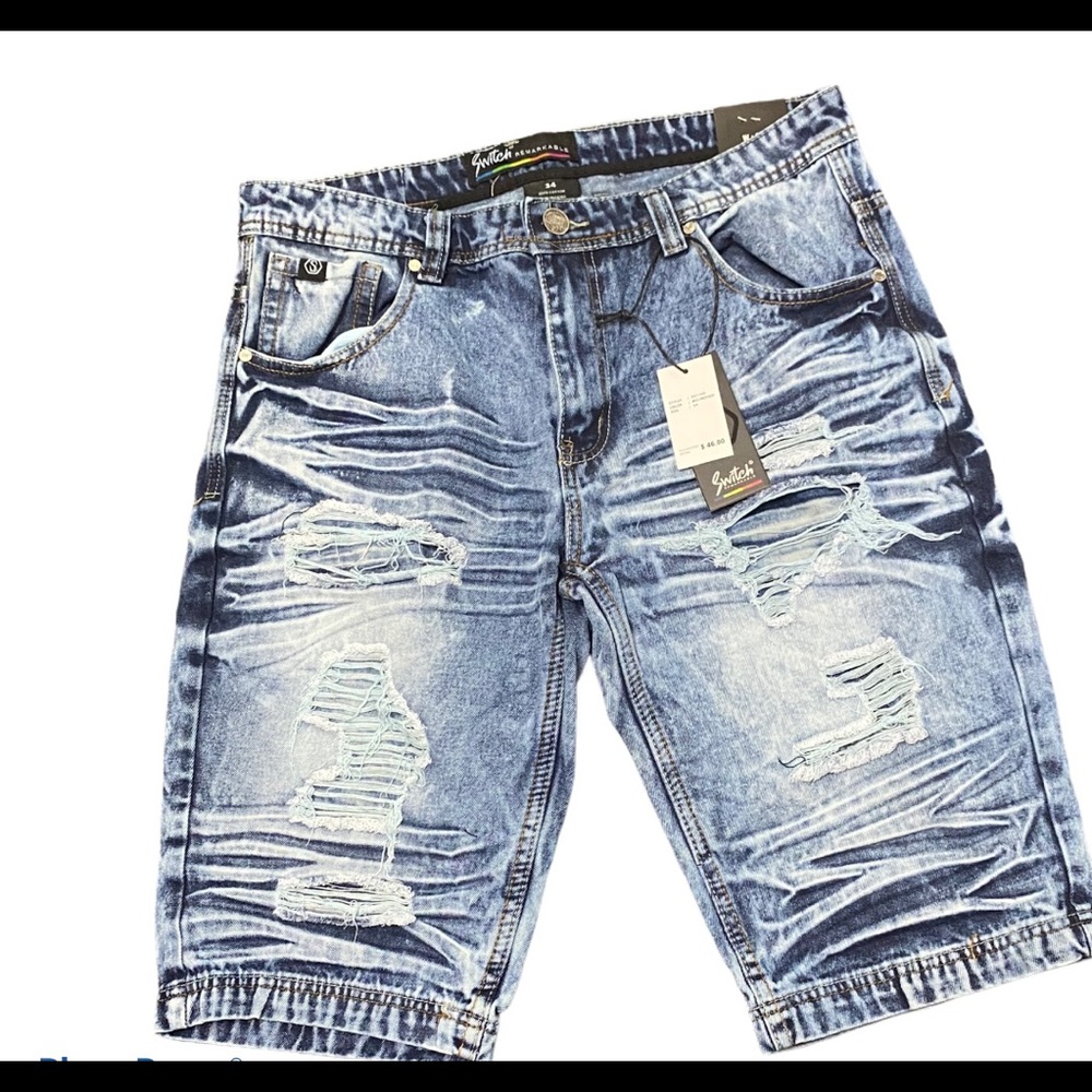 Men’s Distressed shorts Denim